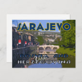 Sarajewo, Besuch von Bosnien und Herzegowina Postkarte (Vorne/Hinten)