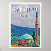Sarajewo, historische Stadt Bosnien und Herzegowin Poster (Vorne)
