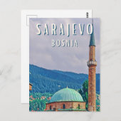 Sarajewo, historische Stadt Bosnien und Herzegowin Postkarte (Vorne/Hinten)