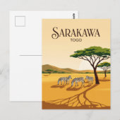 Sarakawa-Wildreservat Togo Postkarte (Vorne/Hinten)