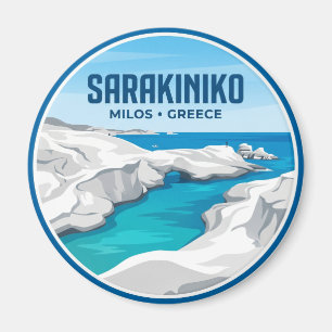 Sarakiniko Strand Griechenland Magnet