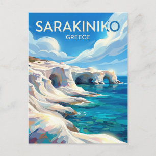 Sarakiniko-Strand Griechenland Postkarte
