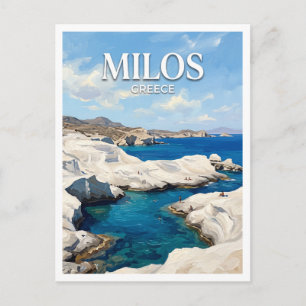 Sarakiniko Strand Milos Griechenland Postkarte