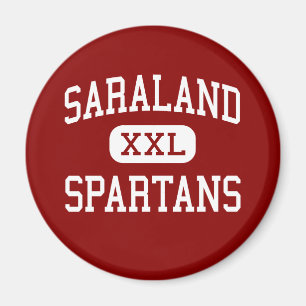 Saraland - Spartans - hoch - Saraland Alabama Magnet