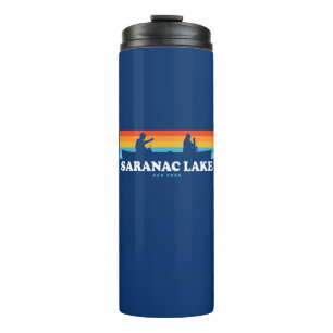 Saranac Lake New York Canoe Thermosbecher