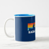 Saranac Lake New York Canoe Zweifarbige Tasse (Links)