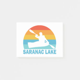 Saranac Lake New York Kajak Post-it Klebezettel