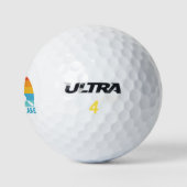 Saranac Lake New York Kayak Golfball (Logo)