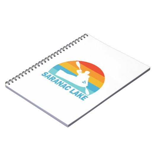 Saranac Lake New York Kayak Notizblock (Linke Seite)
