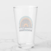 Saranac Lake New York Rainbow Glas (Rückseite)