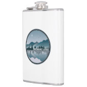 Saranac Lake New York Reflection Flachmann (Links)