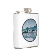 Saranac Lake New York Reflection Flachmann (Rechts)