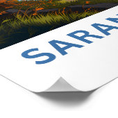 Saranac Lake New York Travel Print Poster (Ecke)