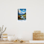 Saranac Lake New York Travel Print Poster (Küche)