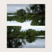 "Saranac River" Foto Adirondack River & Trees (Außenseite Aufgefaltet)