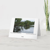 "Saranac River" Foto Adirondack River & Trees Karte (Rückseite)