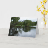 "Saranac River" Foto Adirondack River & Trees Karte (Gelbe Blume)