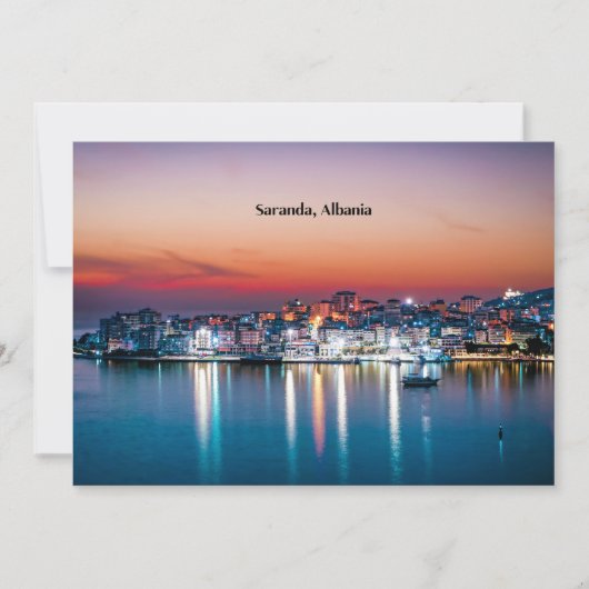 Saranda, Albanien Feiertagskarte (Vorderseite)