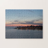 Sarande, Albanien, bei Sonnenuntergang Puzzle (Horizontal)