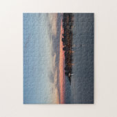 Sarande, Albanien, bei Sonnenuntergang Puzzle (Vertikal)