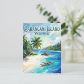 Sarangani-Insel Philippinen Postkarte (Stehend Vorderseite)