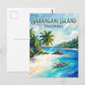 Sarangani-Insel Philippinen Postkarte (Vorne/Hinten)