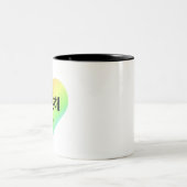 Saranghae - Ich Liebe Sie auf koreanisch - BTS - V Zweifarbige Tasse (Mittel)