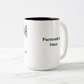 Saranghae - Ich Liebe Sie in koreanischer PERSONAL Zweifarbige Tasse (VorderseiteRechts)
