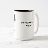 Saranghae - Ich Liebe Sie in koreanischer PERSONAL Zweifarbige Tasse (VorderseiteRechts)