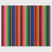 Sarape Print Wrapping Paper Geschenkpapier (Flach)