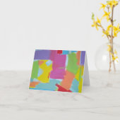 Saras kunstvolle Karte, leeres Innere Karte (Gelbe Blume)