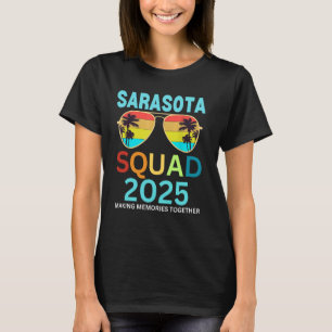 Sarasota 2025 Tropical Beach Vacation Matching Gro T-Shirt