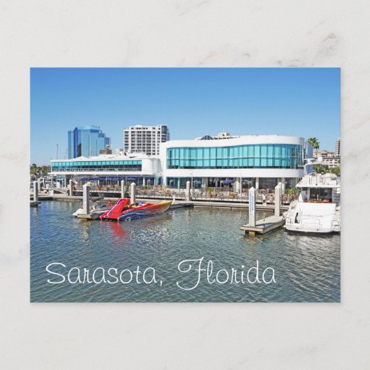 Sarasota an der Bucht Postkarte (Vorderseite)