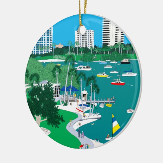 Sarasota Bay Front Ornament (Links)