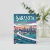 Sarasota Bayfront Park USA Postkarte (Stehend Vorderseite)