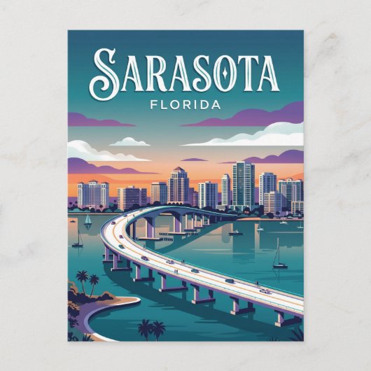 Sarasota Bayfront Park USA Postkarte (Vorderseite)