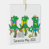 Sarasota Beach Gators Keramik Ornament (Rechts)