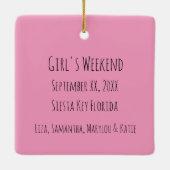 Sarasota Beach Keramik Keramikornament (Rückseite)