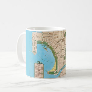 Sarasota FL Vintage-Karten-Tasse Kaffeetasse
