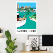 Sarasota Florida 24x36 POSTER (Heimbüro)