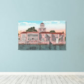 Sarasota, Florida - Ansicht von John Ringling Leinwanddruck (Insitu (Holzboden))