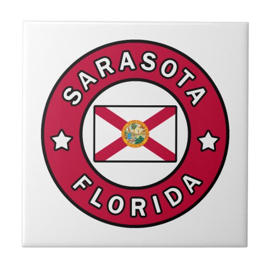 Sarasota Florida Fliese (Vorderseite)