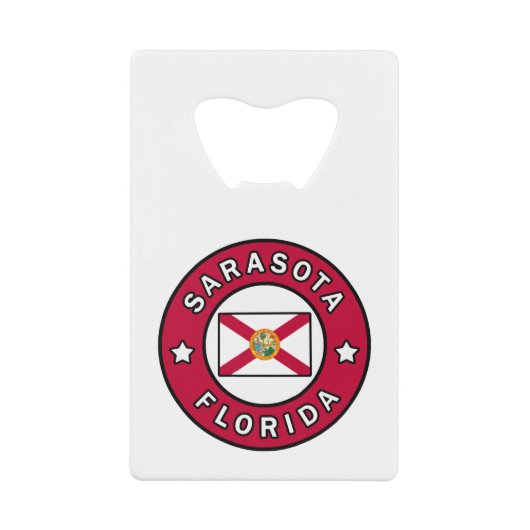 Sarasota Florida Geldbeutel Flaschenöffner (Vorderseite)