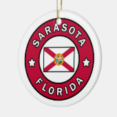 Sarasota Florida Keramik Ornament (Links)