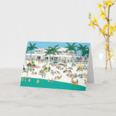 Sarasota Florida Lido Beach Karte (Gelbe Blume)