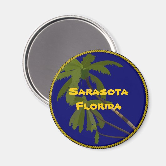 Sarasota, Florida Magnet (Vorderseite/Rückseite)