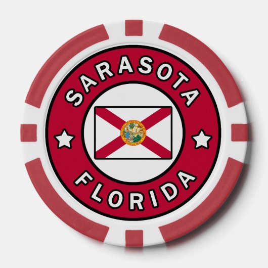 Sarasota Florida Pokerchips (Vorderseite)