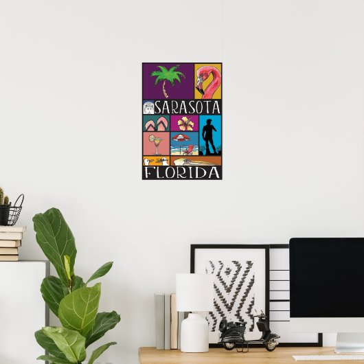 Sarasota Florida Poster (Heimbüro)