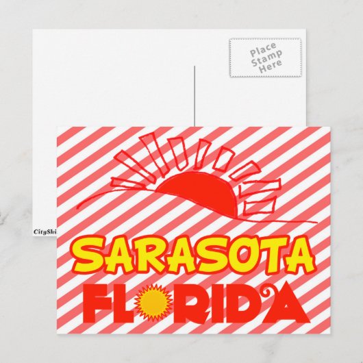 Sarasota, Florida Postkarte (Vorne/Hinten)