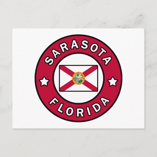 Sarasota Florida Postkarte (Vorderseite)